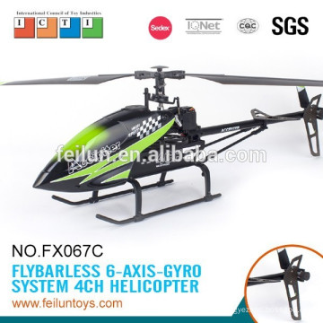 2.4G 4CH 6 ejes grande sola hélice helicóptero del girocompás rc con batería de larga duración